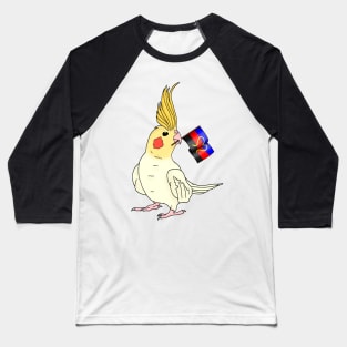 Polyamorous Pride Cockatiel Baseball T-Shirt